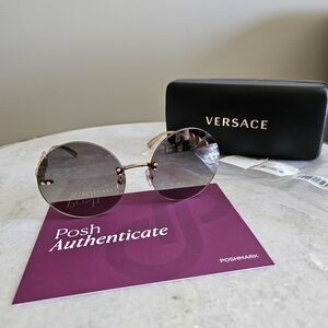 NWT-Versace Greca Coin Medusa Sunglasses